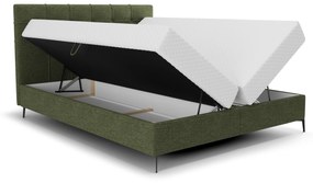 Jednolôžková posteľ 120 cm Infernus Bonell (tmavozelená) (s roštom, s úl. priestorom). Vlastná spoľahlivá doprava až k Vám domov. 1082285