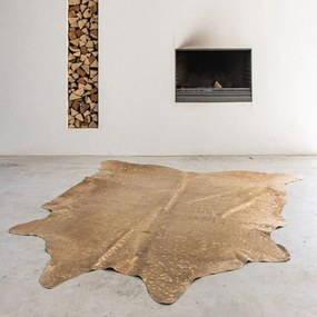 Zlatý koberec z hovädzej kože Gold Cow - 150*250*0,3cm