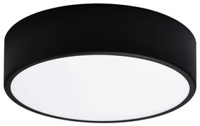TEMAR Prisadené stropné osvetlenie CLEO s čidlom, 2xE27, 40W, 30cm, okrúhle, čierne