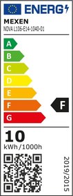Mexen Nova, LED žiarovka plameň E14, C37, 10W, Teplá - 3000K, 1055 lm - L106-E14-1030-01