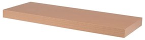 Polička nástěnná 60 cm, MDF, dekor přírodní buk, baleno v ochranné fólii