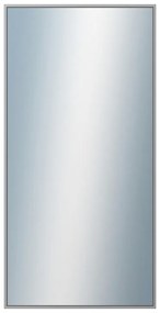 DANTIK - Zrkadlo v rámu, rozmer s rámom 50x100 cm z lišty Hliník šedá (7269006)