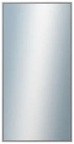 DANTIK - Zrkadlo v rámu, rozmer s rámom 50x100 cm z lišty Hliník šedá (7269006)