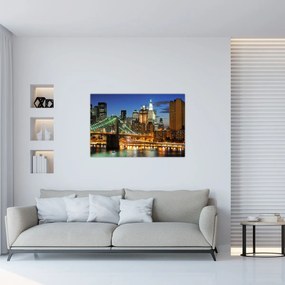 Obraz - Most s New Yorkom (90x60 cm)