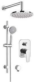 Deante NAC_09GA - Sprchová súprava s podomietkovou batériou ALPINIA, lesklý chróm