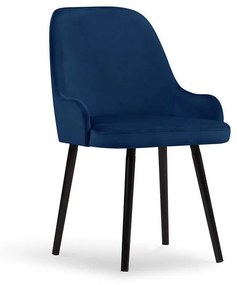 Kráľovská modrá Zamatová stolička Flint MICADONI HOME