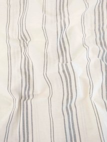 Bavlnená obliečka na vankúš Natural 40 × 60 cm - Prúžky šedé