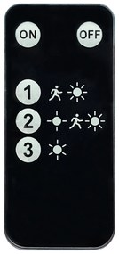 TOP LIGHT Svetlo nástenné Heleon PIR VARIO RC, Čierna