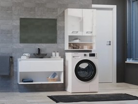 Závesná kúpelňová skrinka Perdieron 1 (lesk biely). Akcia -17%. Vlastná spoľahlivá doprava až k Vám domov. 1132933