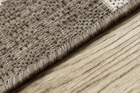 Koberec Šnúrkový SIZAL FLOORLUX 20508 taupe / champagne Trojuholníky