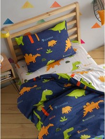 Modré detské obliečky na jednolôžko 140x200 cm Dinolar – Mijolnir