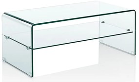 Sklenený konferenčný stolík 50x100 cm Cristal Evo – Tomasucci