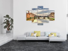 Obraz - Most cez rieku (150x105 cm)