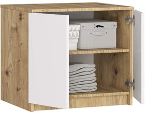 Nástavec na skříň STAR 60 cm dub artisan/bílý