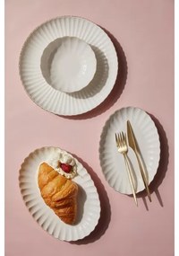 Jedálenská súprava 27 ks biela/zlatá/porcelán