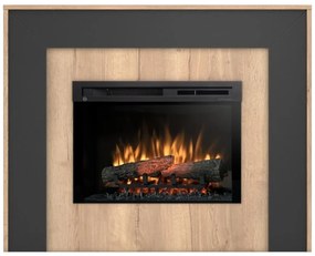 Elektrický krb Zuni 26 dub/cierny