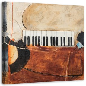 Obraz na plátně Klavírní abstrakce - 50x50 cm