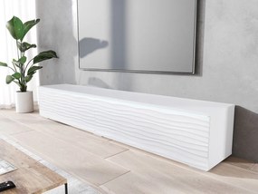 TV skrinka Dlana 180 MDF (biela + biela vlna) (s bielym LED osvetlením). Vlastná spoľahlivá doprava až k Vám domov. 1106210
