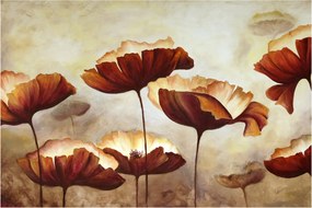 Obraz červených kvetov (90x60 cm)