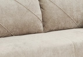 Dvojsedák Novara, béžová látka