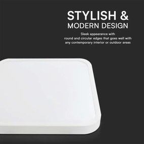 LED Kúpeľňové stropné svietidlo LED/24W/230V IP44 3000K 29x29 cm biela