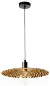 ONLI - Luster na lanku GOLDEN 1xE27/22W/230V zlatá/čierna