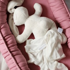 Cotton &amp; Sweets Ľanové hniezdo pre bábätko ružové