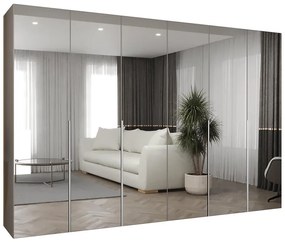 Skriňa Alicante III 300 kašmír/strieborný