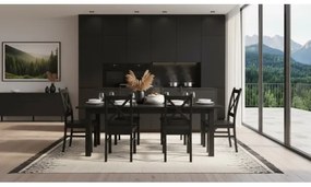 Jedálenská stolička NATE čierna