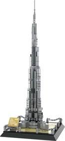 Stavebnica WANGE Burj Khalifa Dubaj - 555 dielikov