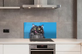 Nástenný panel  Oblizujący mačka 120x60 cm