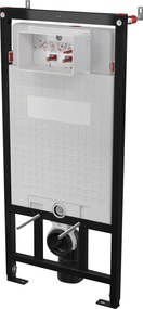 Deante Easy Lock, podomietkový WC modul pre závesné misy, splachovanie 4/2 l 510x1176 mm, čierna, CSTEWC01