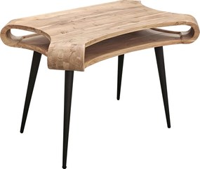 XXXLutz PÍSACÍ STÔL, čierna, farba akácie, 120/80/70 cm Landscape - Kancelárske stoly - 001630024601