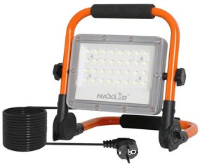 LED reflektor so stojanom LED/50W/230V 5000K IP65 oranžový