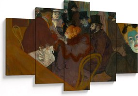 Obraz - Henri de Toulouse-Lautrec, At the Moulin Rouge, reprodukcia (150x105 cm)