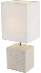 Stolová lampa Globo 21675 Geri E14 1x40W béžová