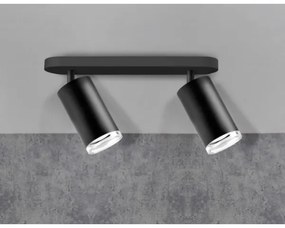 Kúpeľňové bodové svietidlo TURYN 2xGU10/10W/230V IP44 čierna