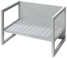 Sivá detská lavica Country Style – Roba