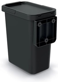 Závesný odpadkový kôš, 12 l, čierna