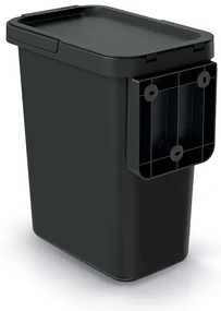 Závesný odpadkový kôš, 12 l, čierna