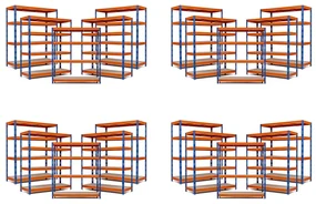 Trestles AKCIA - Balíček 20x Policový regál 1700x1600x700