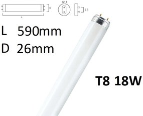 BELLIGHT Žiarivka 18W COLOURLUX PLUS teplá biela 26x590mm