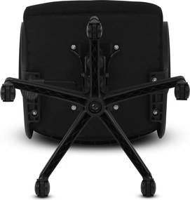 Kancelárska otočná stolička NERO — látka, čierna