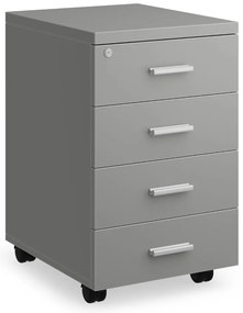 Kontajner SimpleOffice 40 x 48 cm - 4 zásuvky, sivá