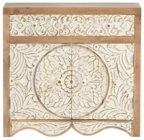 furniture-nabytek.cz - Masivní koupelnová sada Delhi z mangového dřeva, lakovaná, hnědá