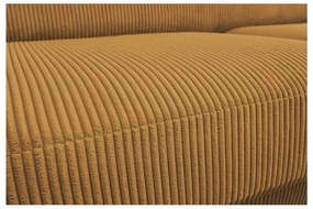 Menčestrová rozkladacia rohová pohovka v horčicovej farbe (variabilná) Monaco – Bobochic Paris