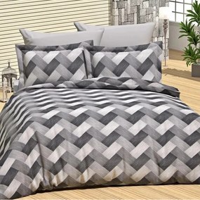 ECOMATRACE Bavlnené posteľné obliečky Ondra čierna