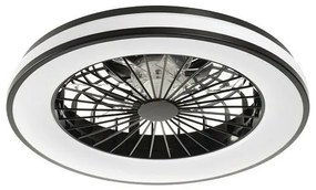 Stropný ventilátor s osvetlením ISAFI LED 66299 BLACK PL1