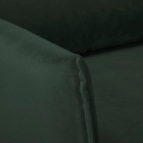 Tmavozelené zamatové kreslo Juli – Ropez