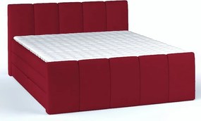 Posteľ boxspring Fresco 180x200 cm, červená látka